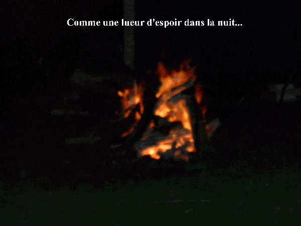 Le feu, le miammiam et le glouglou, avec modération...